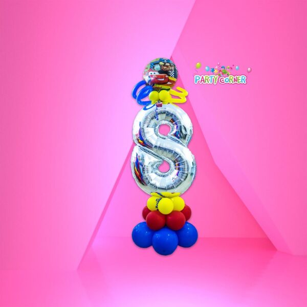 Pixar_ Car with Letter S Design Balloon