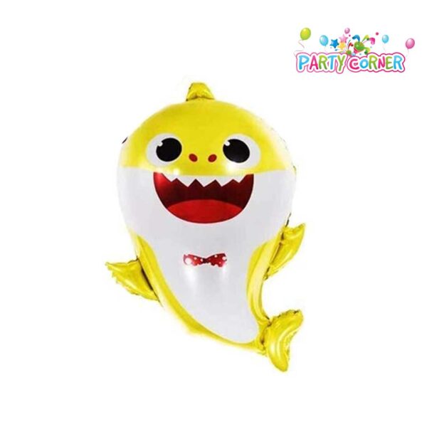 Little Shark - Foil Balloon - Yellow Color