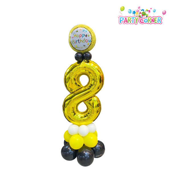 HBD Balloon Design with Number