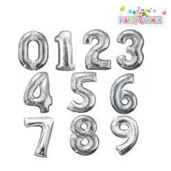 40"(102 CM) Silver - Big Number Balloons