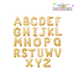 14"(36CM) Gold-Small Letter Balloons