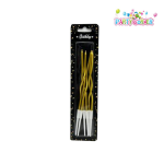 Metallic Gold Spiral Birthday Candles