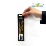 Metallic Gold Spiral Birthday Candles - Image 2