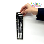Metallic Silver Spiral Birthday Candles - Image 2